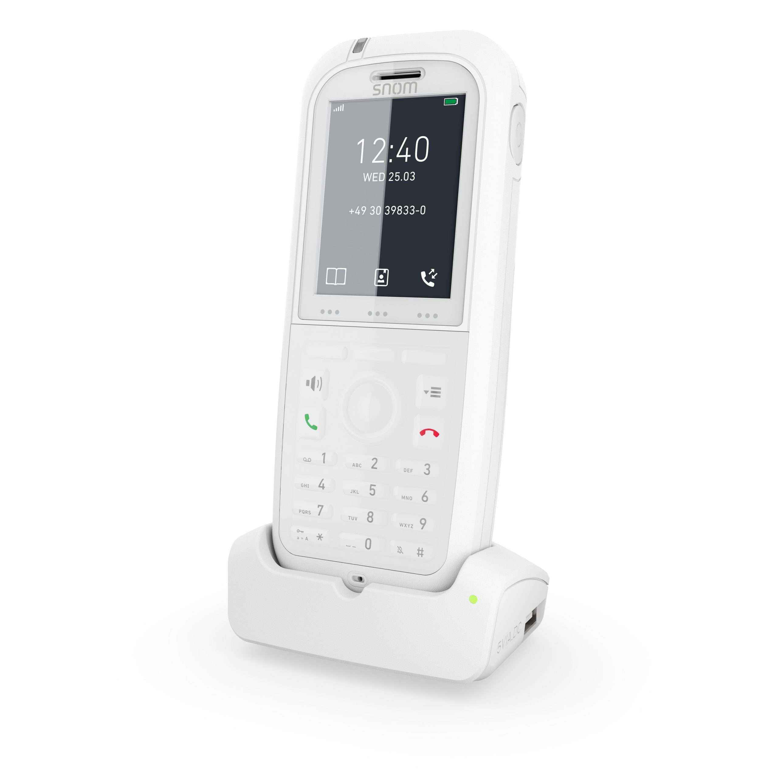 Comunicación segura e higiénica para el sector de la hostelería con el teléfono DECT M90 de Snom