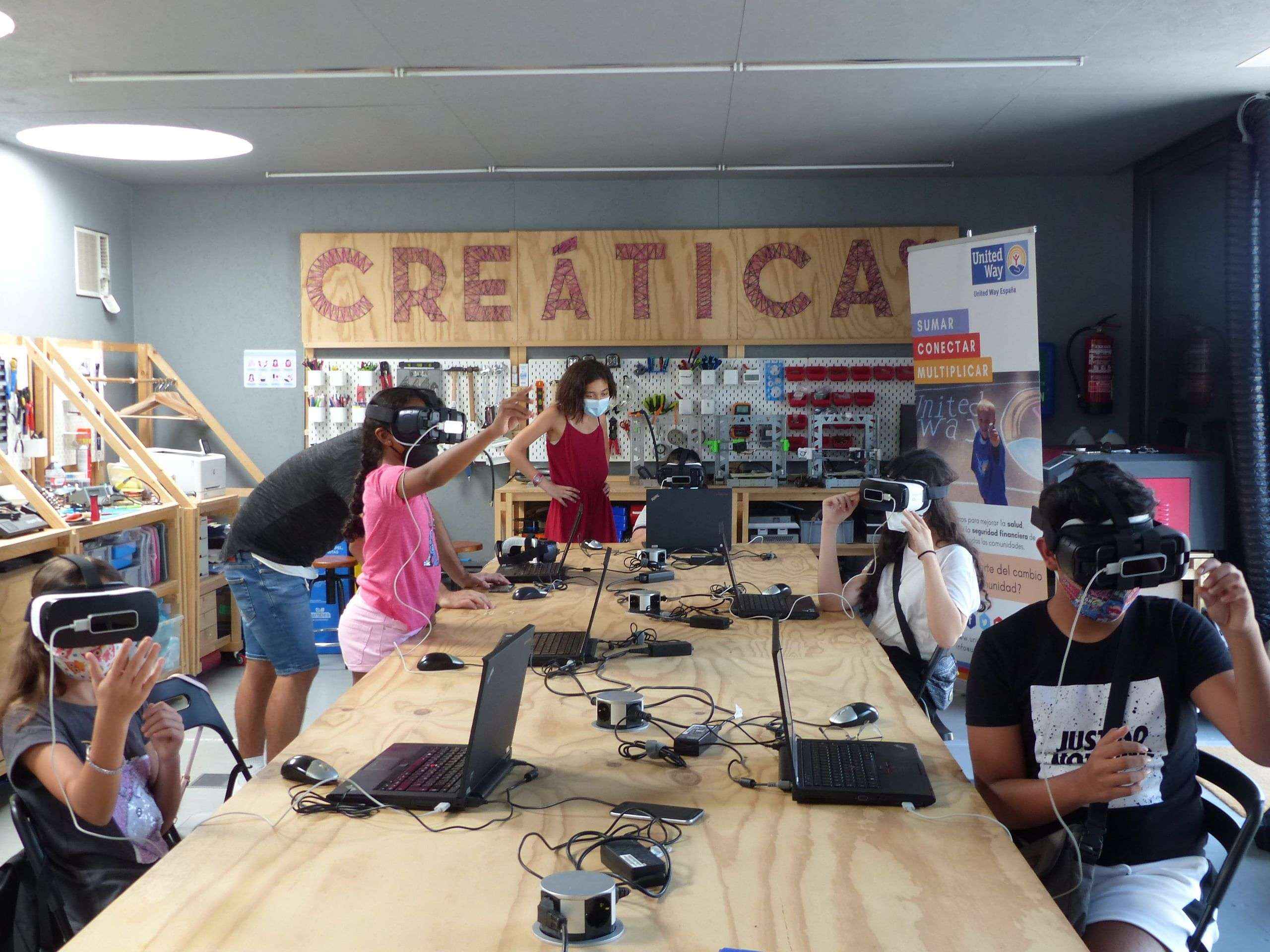 Fundación United Way y la Asociación Creática impulsan Techno Camps para evitar el abandono escolar de cara a septiembre