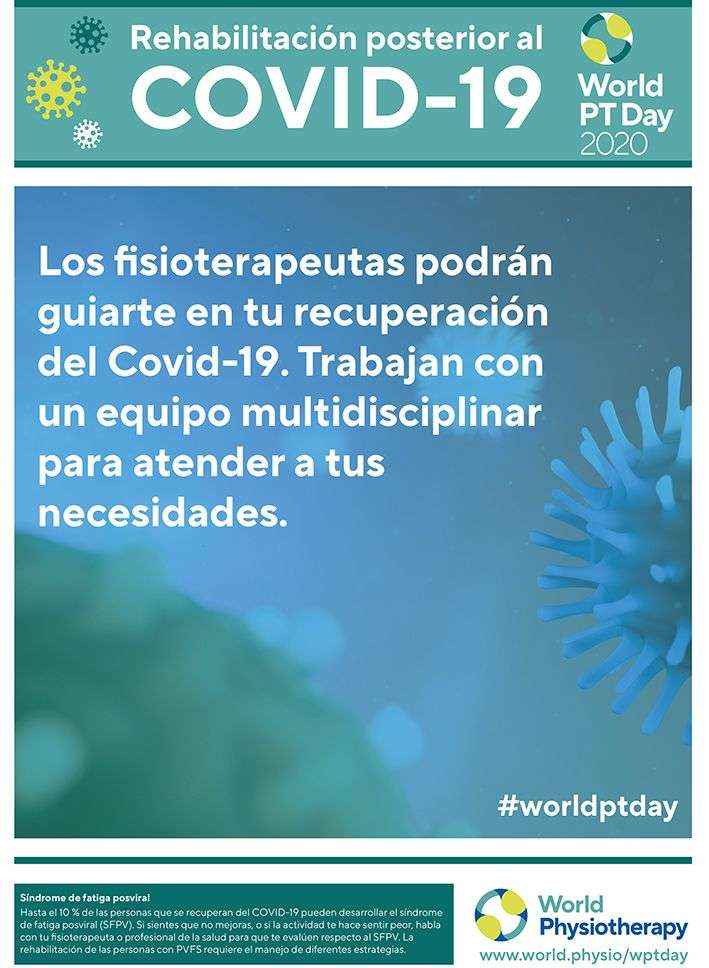 La fisioterapia es clave en la rehabilitación de los pacientes que han padecido Covid-19, según el CGCFE