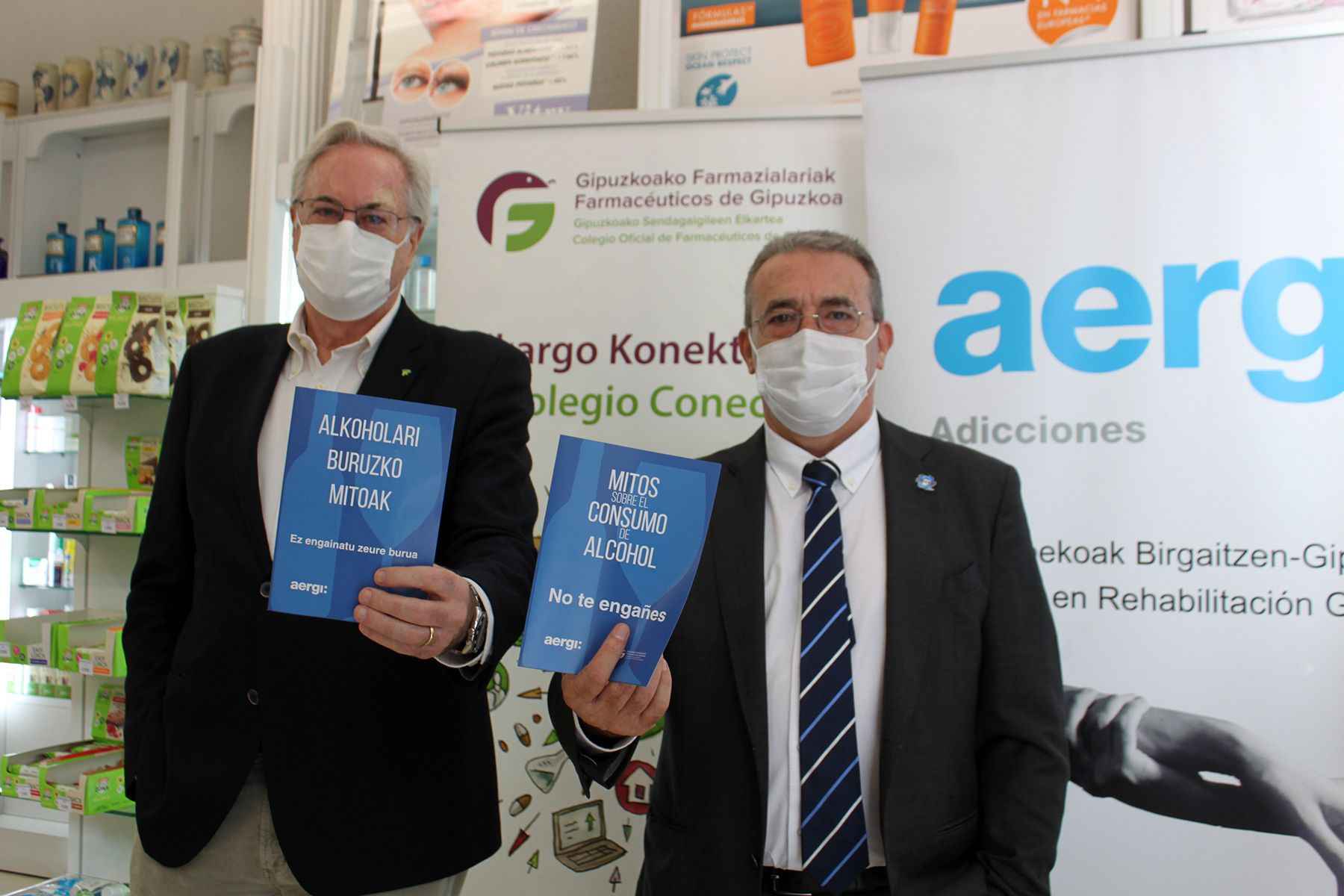 AERGI y el COF Gipuzkoa celebran el Día Sin Alcohol con una campaña centrada en los mitos sobre su consumo