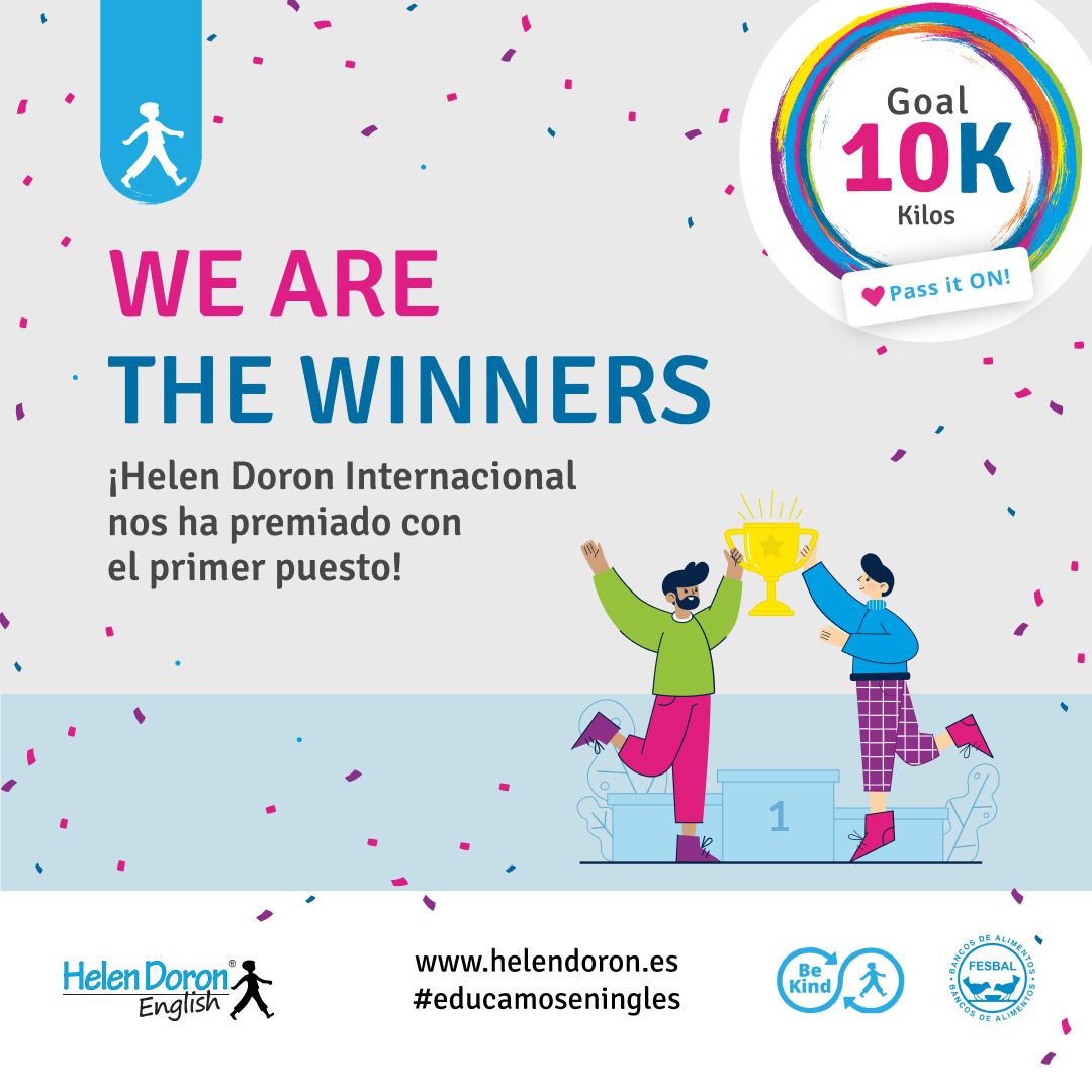 Helen Doron España gana el concurso internacional Young Heroes - Be Kind Pass it on!